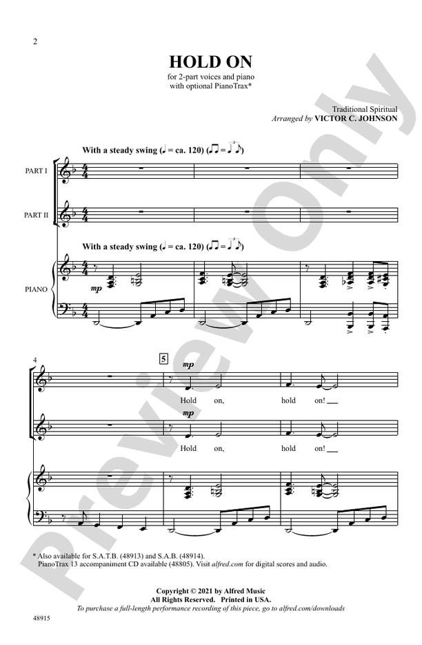 Hold On – 2-Part (Digital Download)