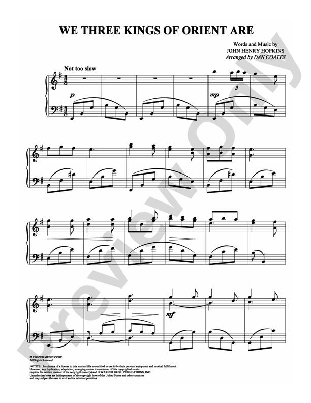 We Three Kings of Orient Are - DSM-PS-0004249 - Piano (Digital Download)