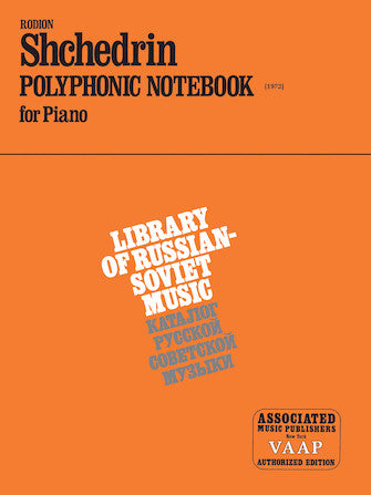 Schchedrin - Polyphonic Notbook - Piano Solo Schirmer 50008740