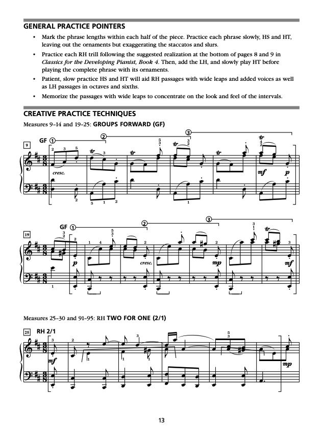 Classics for the Developing Pianist Study Guide 4