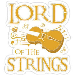 Lord of the Strings Sticker