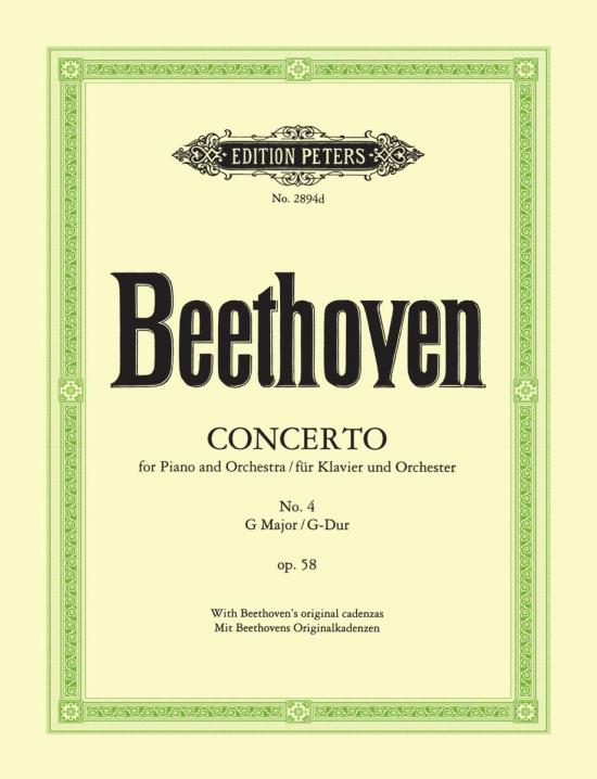 Beethoven - Piano Concerto #4 in GMaj Op48 - Piano Solo - Peters EP2894DD