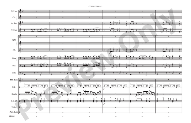 Heart Attack – Marching Band Conductor Score & Parts (Digital Download)