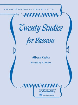 Twenty Studies for Bassoon - Albert Vaulet - Bassoon Himie Voxman Rubank Publications