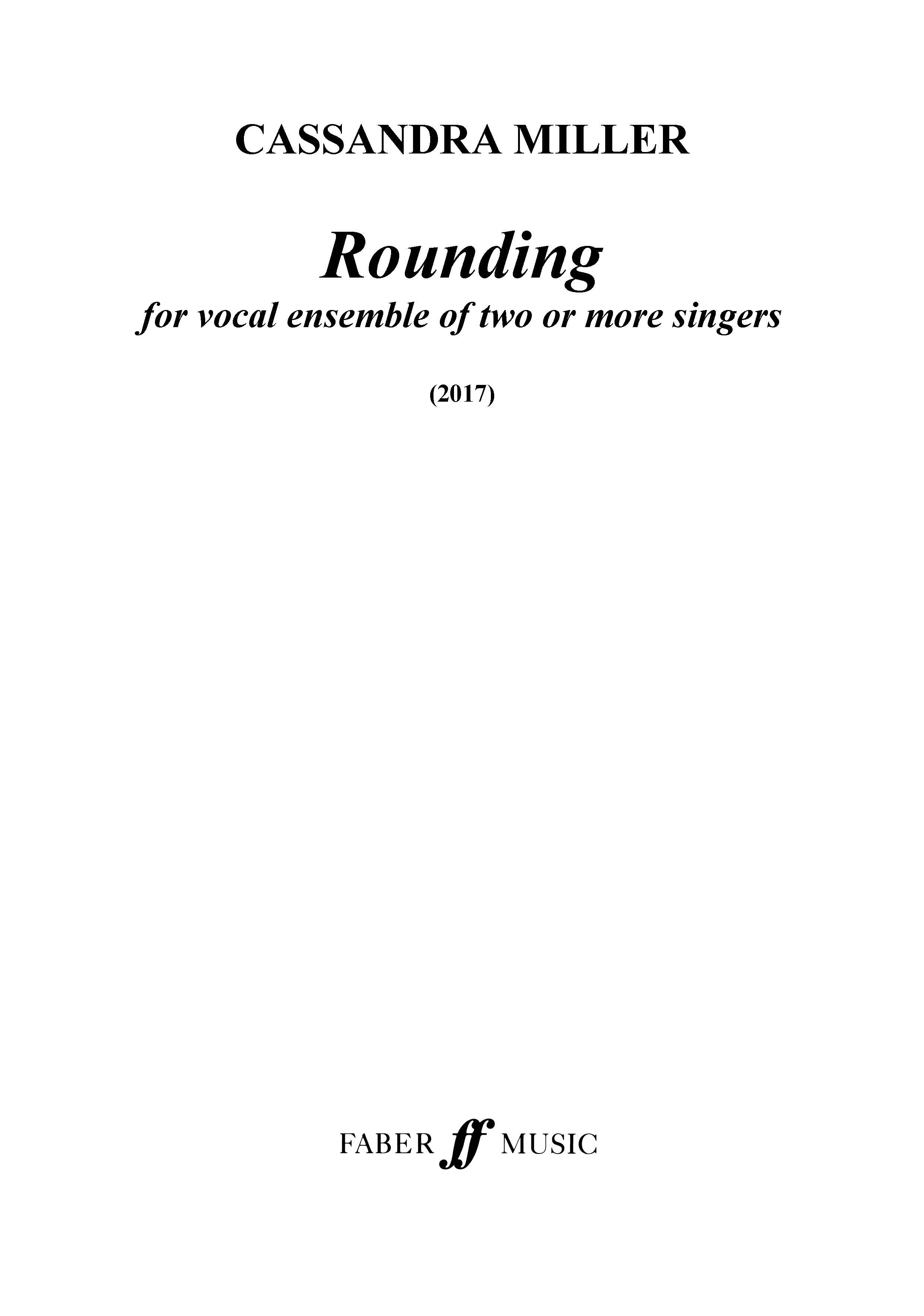 Rounding - Vocal Ensemble (Digital Download)