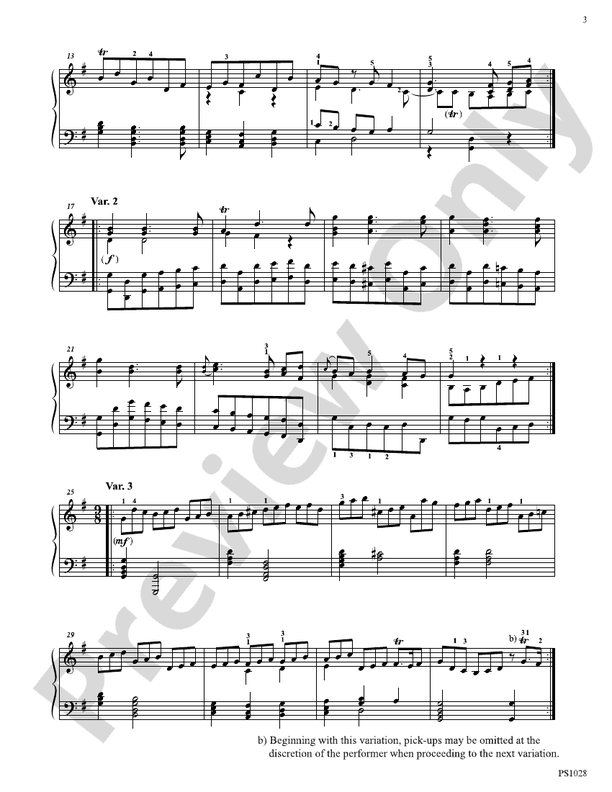 Handel - Chaconne in G Major, G 229 - Piano (Digital Download)