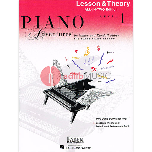 Piano Adventures All-In-Two Level 1 - Piano Lesson & Theory Book/OLA by Faber/Faber Hal Leonard 119901
