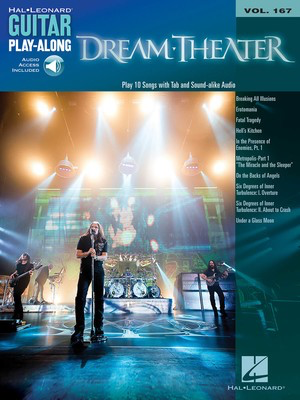 Dream Theater - Guitar Play-Along Volume 167 - Guitar Hal Leonard Guitar TAB Sftcvr/Online Audio
