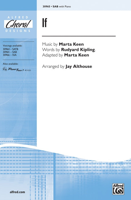 If – SAB Choral Octavo (Digital Download)