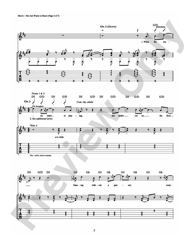 She Just Wants to Dance - Guitar TAB (Digital Download)