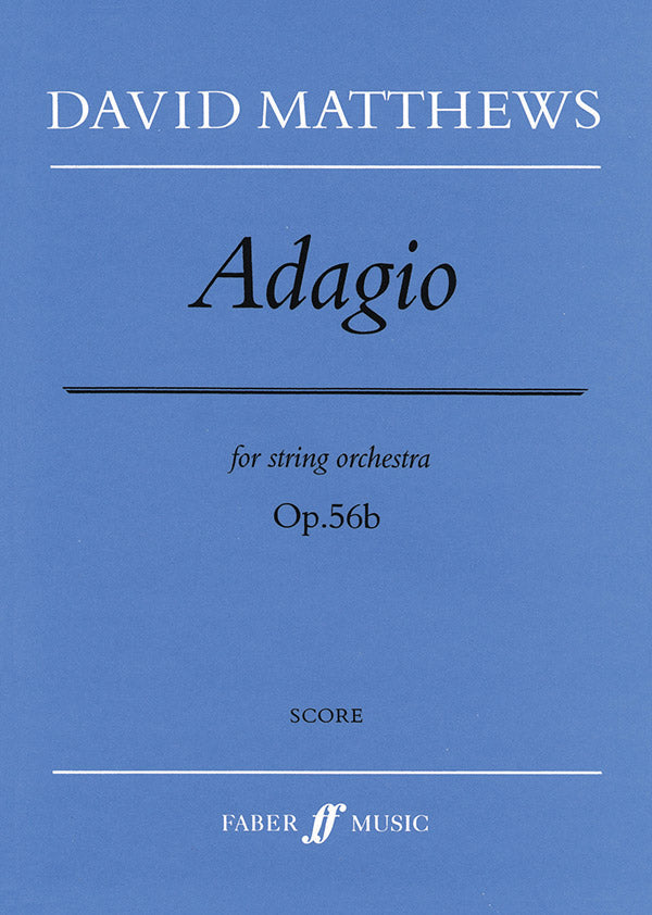 ADAGIO OP 56B STR ORCH SCORE