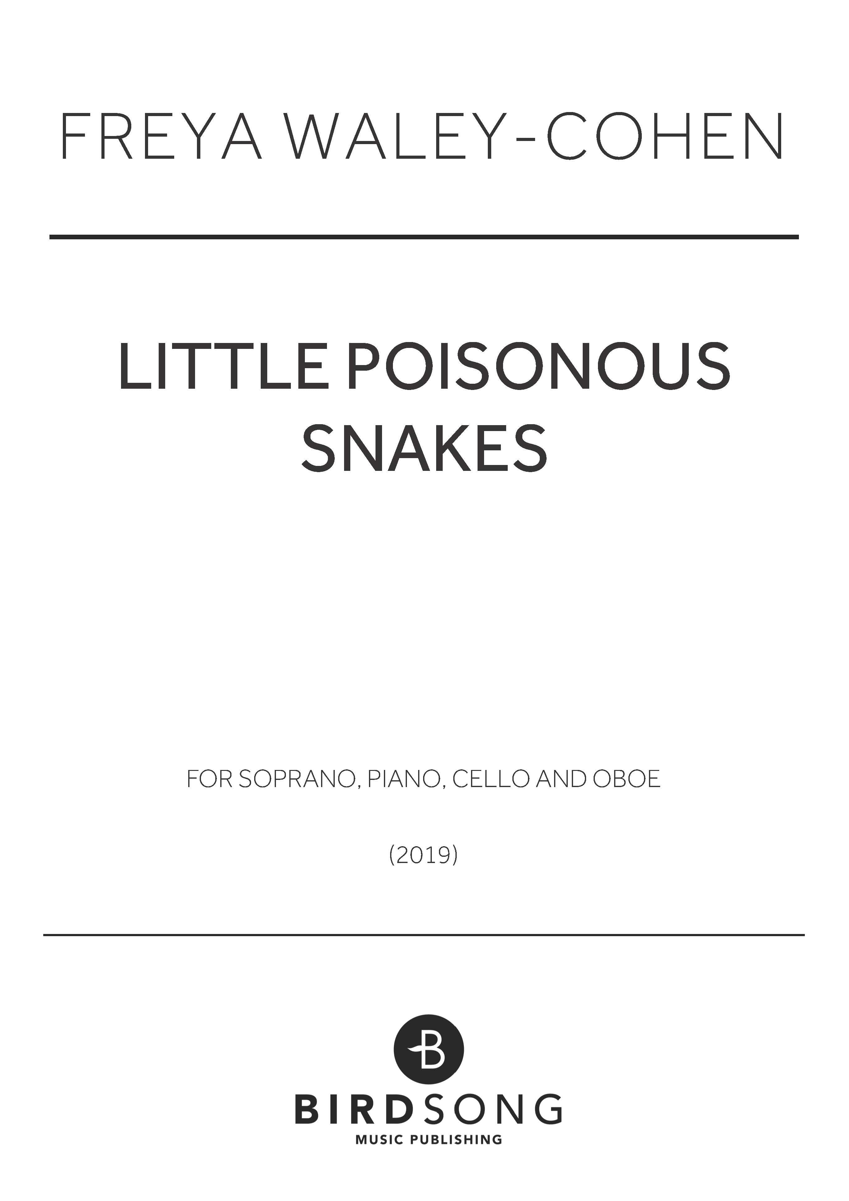 Little Poisonous Snakes (Landay) - Instrumental Ensemble (Digital Download)