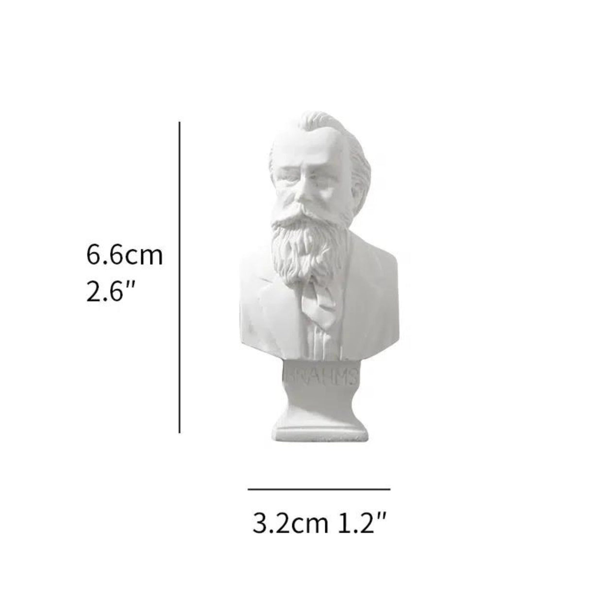Miniature Busts of Composers Brahms