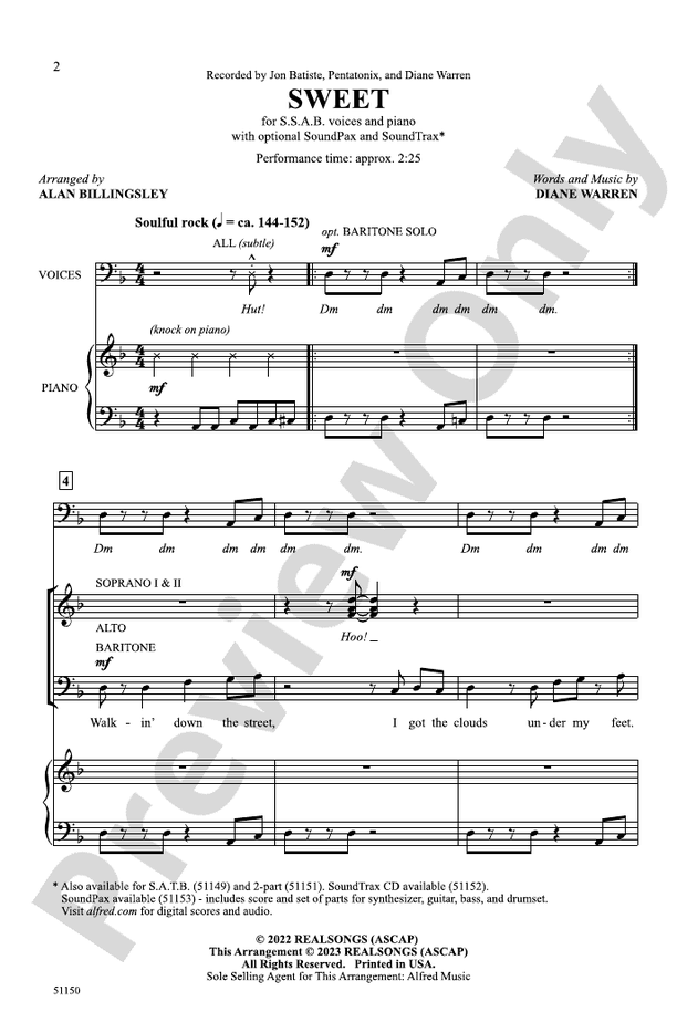 Sweet - SSAB Choral Octavo (Digital Download)