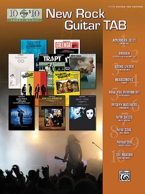 New Rock Guitar Tab - 10 for 10 Sheet Music Series - Guitar|Vocal Alfred Music Guitar TAB with Lyrics & Chords