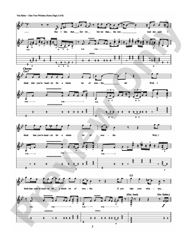 Take Your Whiskey Home - Guitar TAB (Digital Download)