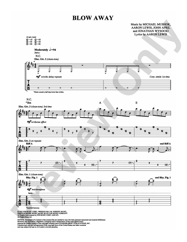 Blow Away - Guitar TAB (Digital Download)