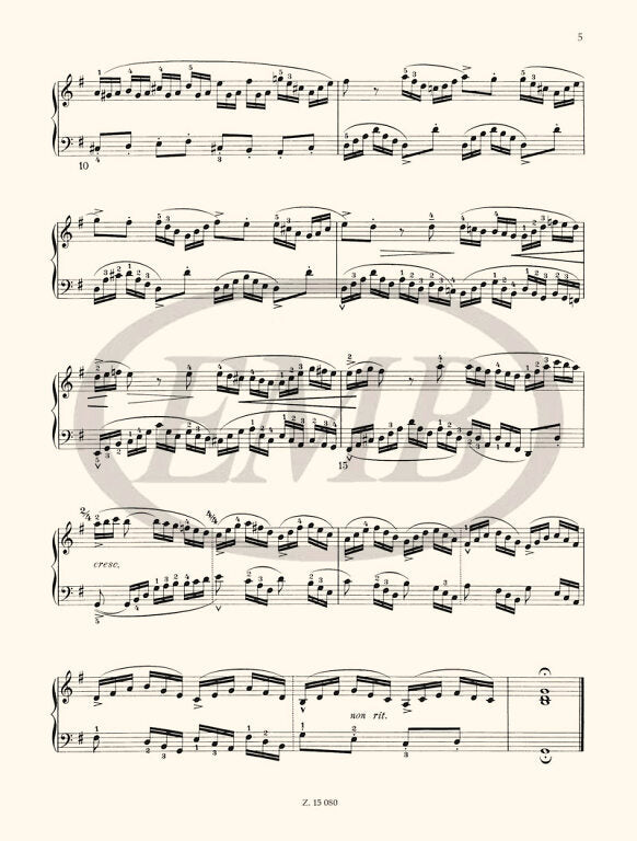 Bach - The Well-Tempered Clavier Volume 2 - Piano Solo arranged Bartok EMB Z15080