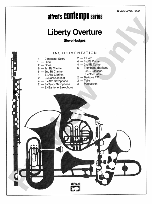 Liberty Overture - Concert Band Conductor Score & Parts (Digital Download)