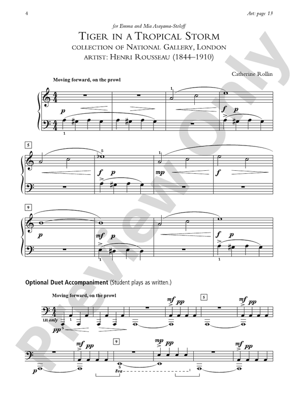 Tiger in a Tropical Storm - Piano Solo with Optional Duet Accompaniments (Digital Download)