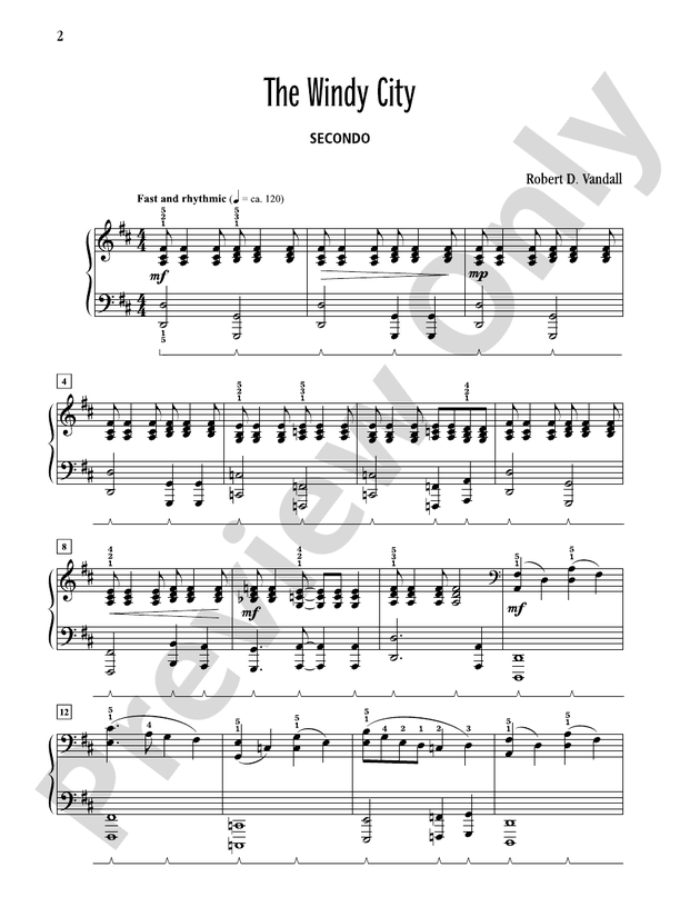 Chicagoland - 1 Piano, 4 Hands (Digital Download)