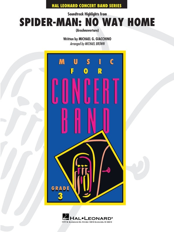 Soundtrack Highlights from Spider-Man: No Way Home - Concert Band Grade 3 Score/Parts Hal Leonard 4007561