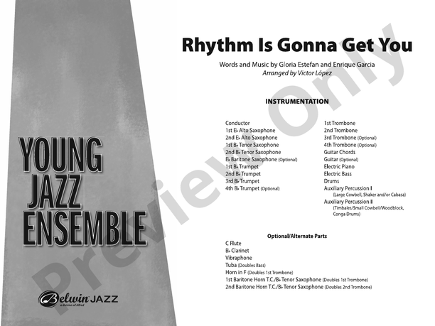 Rhythm Is Gonna Get You – Jazz Ensemble Conductor Score & Parts (Digital Download)