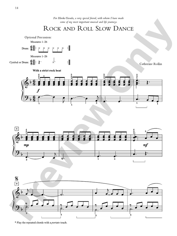 Rock and Roll Slow Dance - Piano Solo (Digital Download)