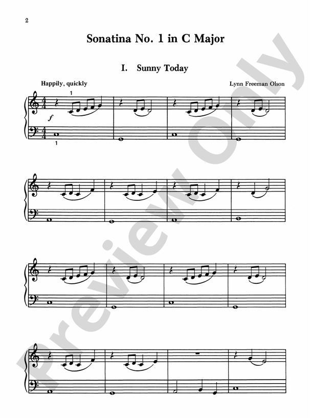 Beginning Sonatinas: Five Original Works in Varying Styles for the Early Grades - Piano (Digital Download)