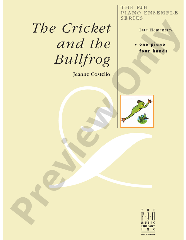 The Cricket and the Bullfrog - Piano (Digital Download)