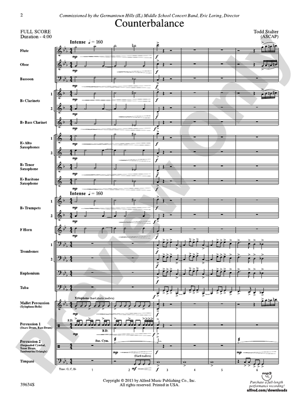 Counterbalance - Concert Band Conductor Score & Parts (Digital Download)