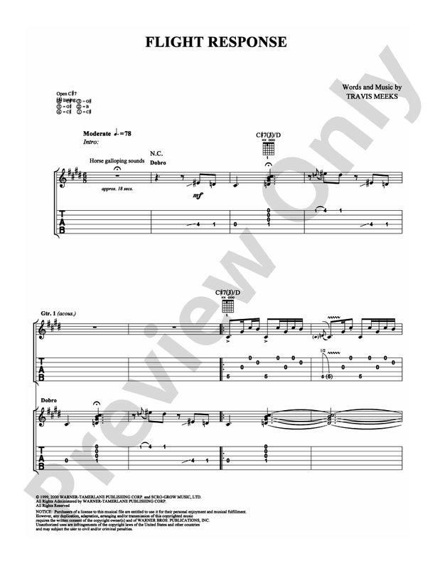 Flight Response - Guitar TAB (Digital Download)