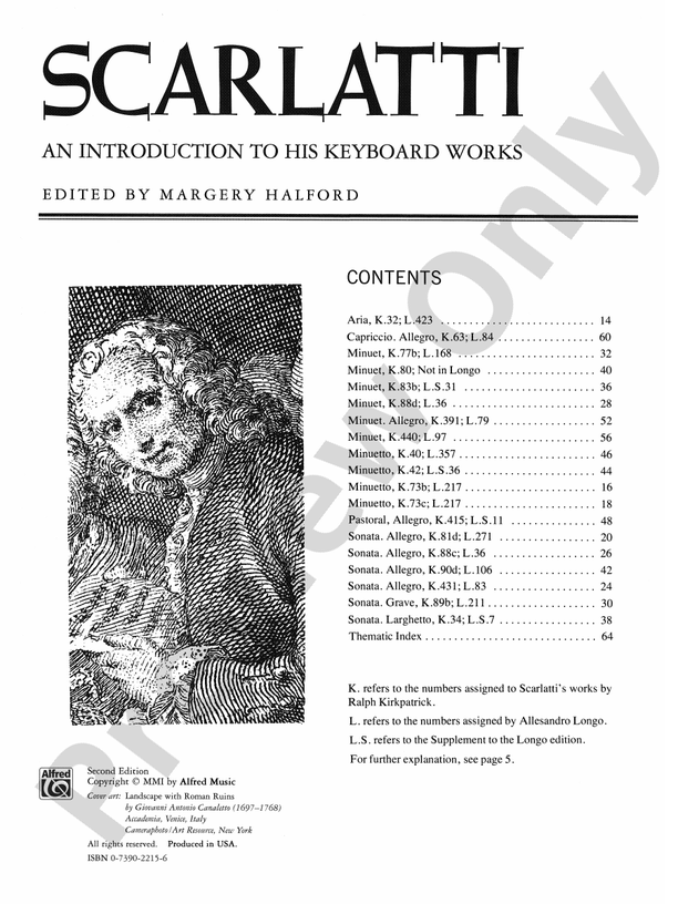 Scarlatti - An Introduction to His Keyboard Works - Piano (Digital Download)