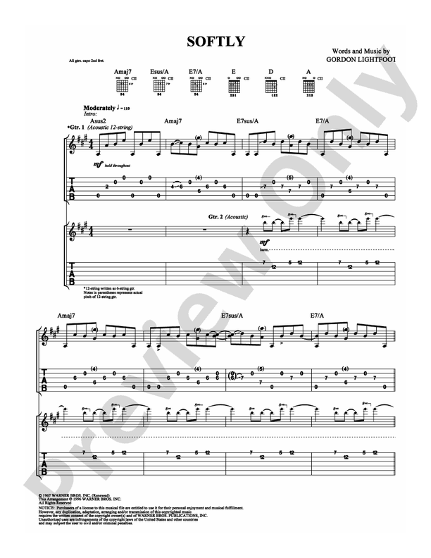 Softly - Guitar TAB (Digital Download)