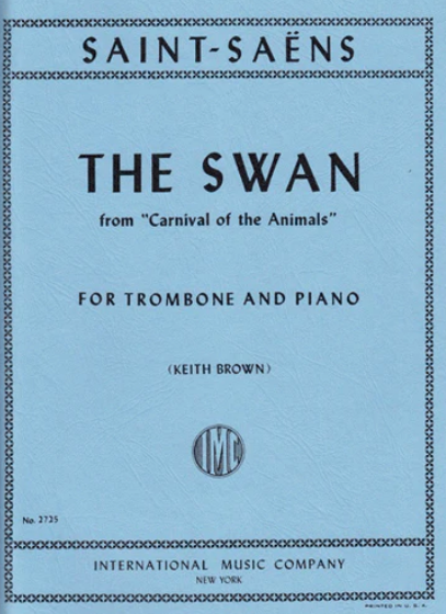 Saint-Saens - The Swan - Trombone/Piano Accompaniment IMC IMC2725