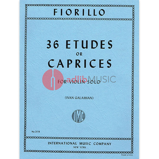Fiorillo 36 Etudes or Caprices for Violin Solo