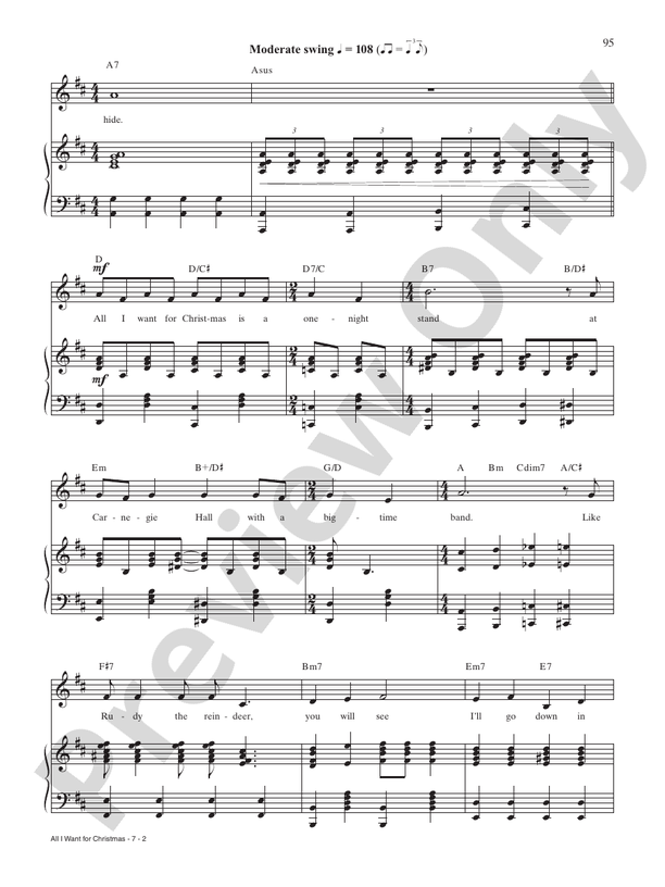 All I Want for Christmas (from Nuncrackers) - PVG (Digital Download)