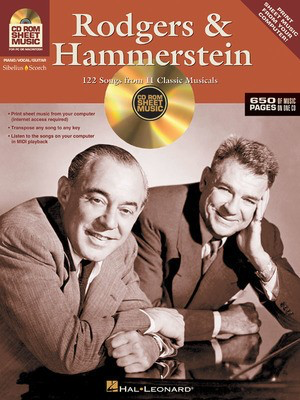 Rodgers & Hammerstein - 122 Songs from 11 Classic Musicals CD-ROM Sheet Music - Hal Leonard Piano, Vocal & Guitar CD-ROM