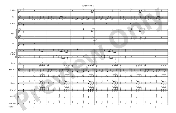 Believer – Marching Band Conductor Score & Parts (Digital Download)