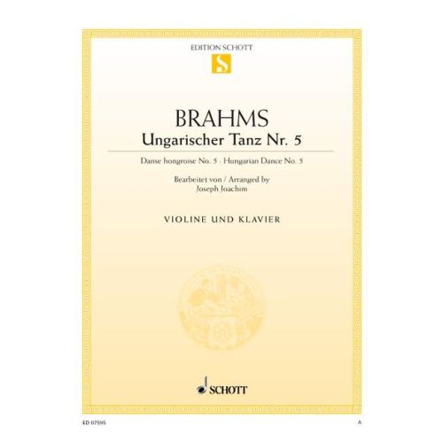 Hungarian Dance No 5 Violin/Piano