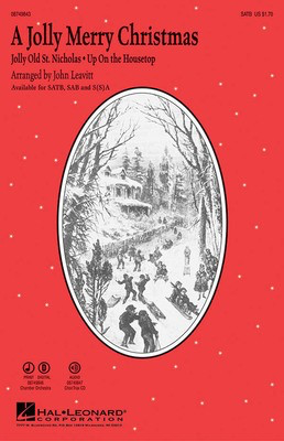 A Jolly Merry Christmas - SATB John Leavitt Hal Leonard Choral Score Octavo