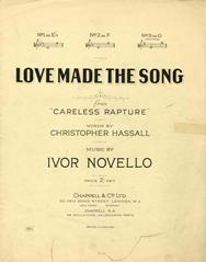 Love Made The Song (from 'Caresless Rapture') - Vocal/Piano (Digital Download)