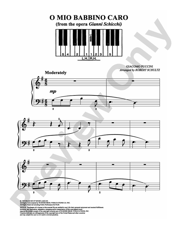 Puccini - O mio babbino caro - Easy Piano (Digital Download)