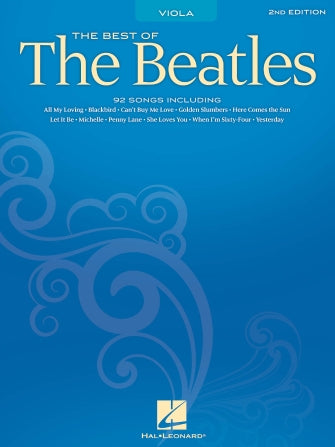 Best of the Beatles - Viola Solo 2nd Edition Hal Leonard 842117