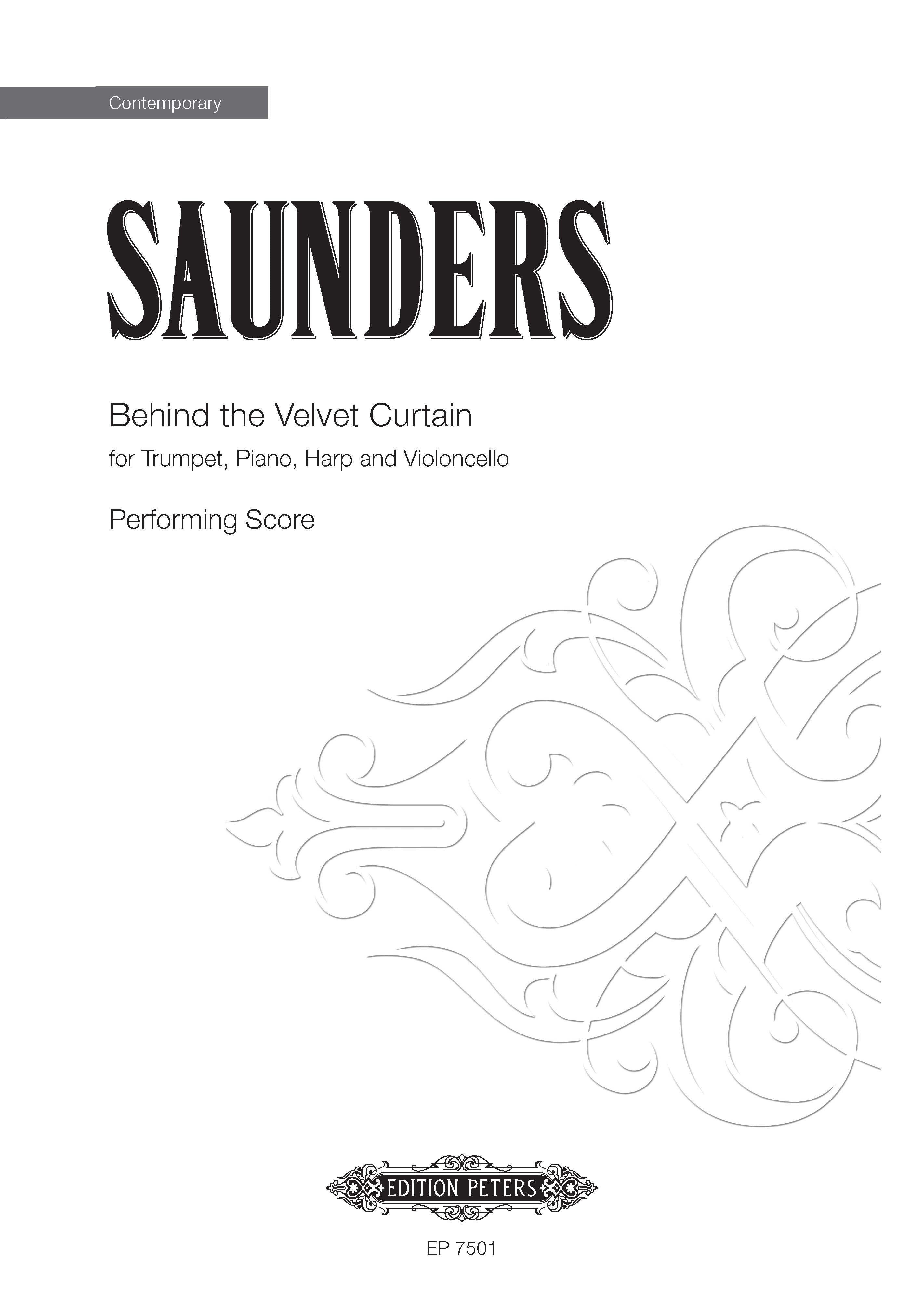 Behind The Velvet Curtain - Piano/Trumpet/Cello/Harp Full Score (Digital Download)