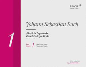 COMPLETE ORGAN WORKS VOL 1 - NEW EDITION WITH CD ROM - J S BACH - BREITKOPF & HAERTEL