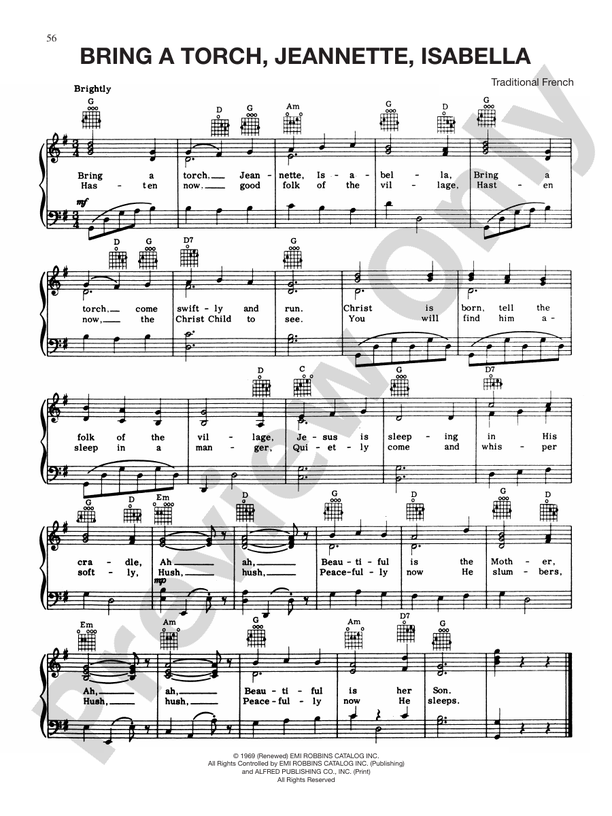 Bring a Torch Jeannette Isabella - PVG (Digital Download)