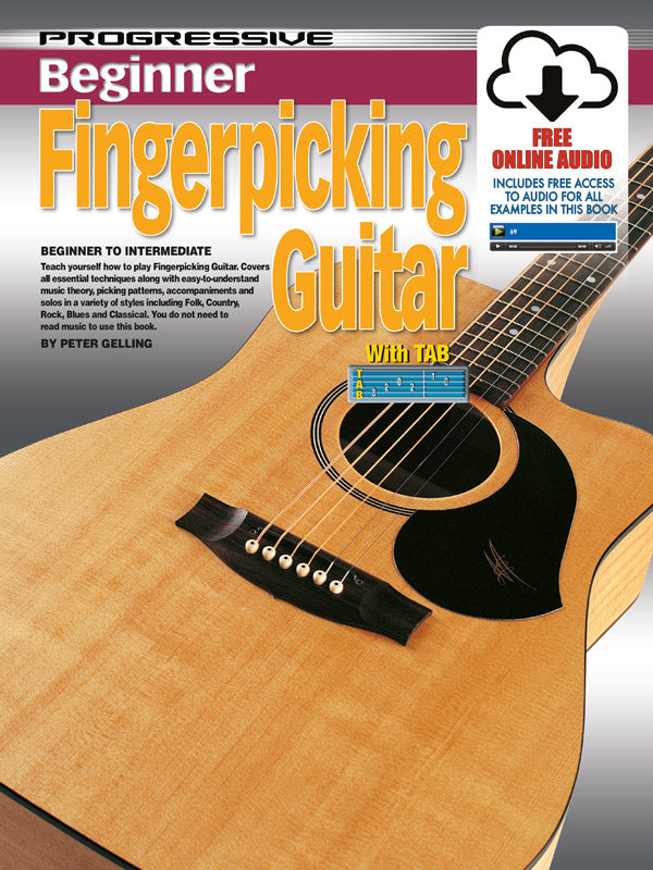 Progressive Beginner Fingerpicking Guitar Bk/OLA
