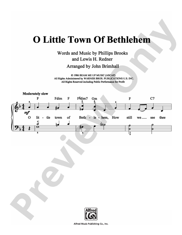 O Little Town Of Bethlehem - DSM-PS-0006816 - Easy Piano (Digital Download)