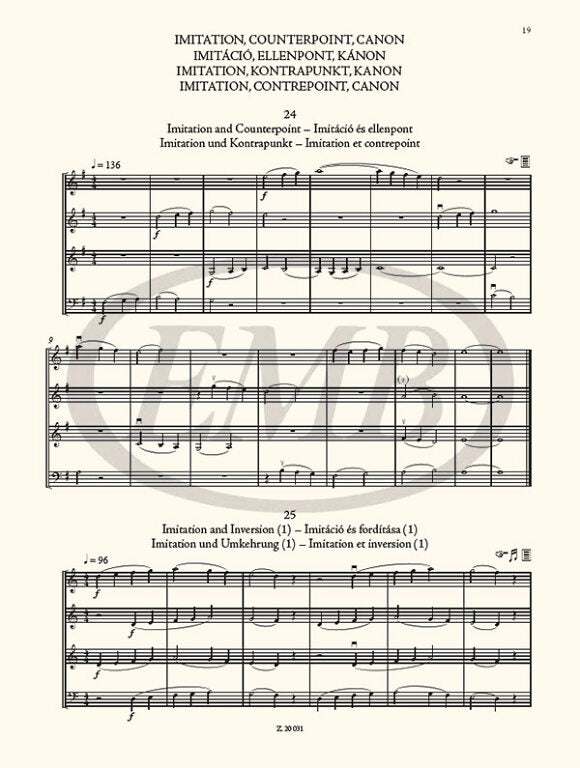 Bartok - The Microcosm of String Ensemble Music Volume 1 - String Orchestra edited by Soos/Borsos EMB Z20031